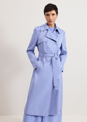 Phase Eight Cheryl Trench Coats Blue USA | 7861205-BS